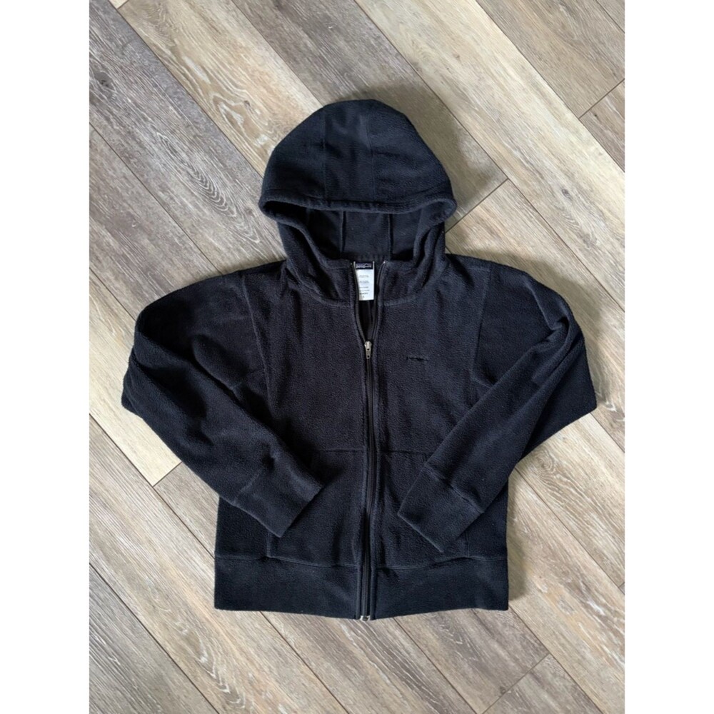 Patagonia Black Full-Zip Fleece Jacket Women's Size Small - Picture 1 of 6